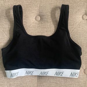 Black Nike sports bra
